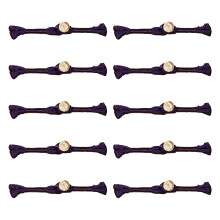 10Pcs Chinese Knot Button Clothing Fasteners-Gold foil beads 10