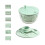 Salad Vegetable Dryer with 2 Layer Design Dishwasher Safe-Green 1
