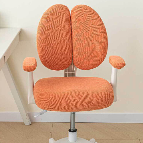 Ensemble de housses de chaise de bureau en Polyester-Gris foncé 2