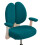 Chair Slipcovers Set Polyester Fabric Spillproof-Dark green 1