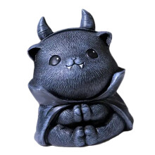 Festives Resins Cats Sculpture Halloweens Decoration Artwork-C
