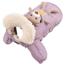 Pet Jackets 2 Leg Clothes Winter Warmth Candy Color-Pink S