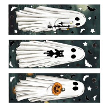Halloween Window Decal Haunted Ghostly Design Removable Static