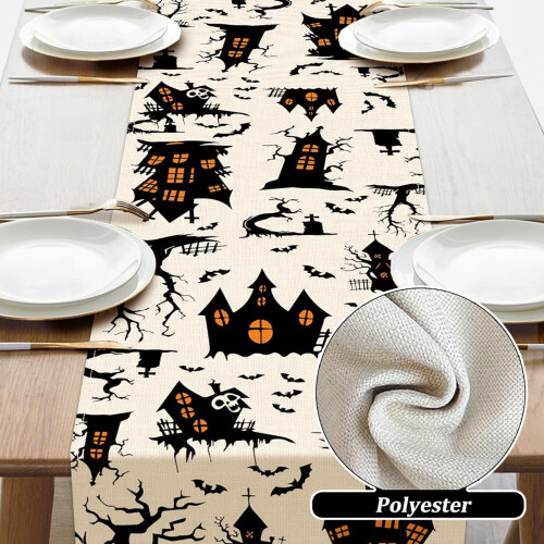 Festival Halloweens Table Runner Washable-33 by 275 Style 12 1