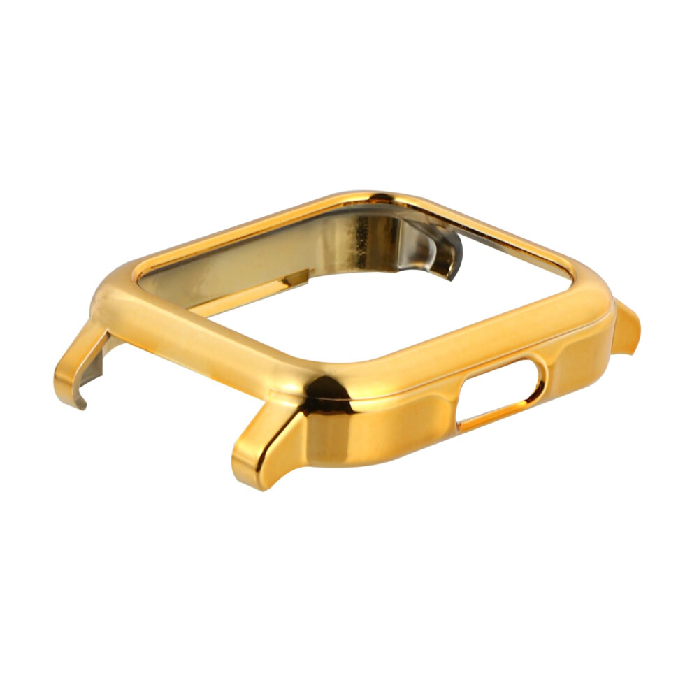 Plated Smartwatch Protective Case With Full Frame Protection, Slim Lightweight Watch Cover Gold 9771547842378