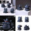 Resins Magics Cats Statue Halloweens Themed Shelf Desktop-D 3