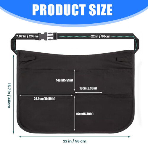 Multi Pocket Gardening Apron Reinforced Utility Pocket 2