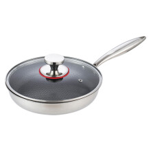 Strong Untarnished Fryingpan Cell Technology Clear Glass-24cm
