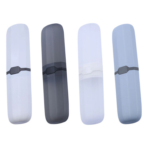 Ergonomic Single Toothbrush Cup With NonSlip Base For-White 1
