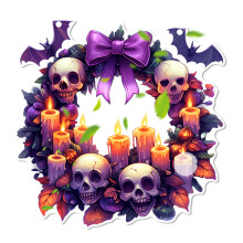 Festives 2D Flat Ghostly Acrylic Hanging Decoration-SCG628 3