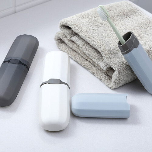 Ergonomic Single Toothbrush Cup With NonSlip Base For-White 2