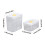 Pack of 6 Stackable Airtight Plastic Clear Dry Food Storage 2