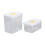 Pack of 6 Stackable Airtight Plastic Clear Dry Food Storage 6