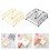 Iron Square Napkin Rack Modern Kitchen Counter Storage-Black 4