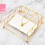 Iron Square Napkin Rack Modern Kitchen Counter Storage-Black 7