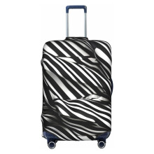 Black White Striped Luggage Cover, Stretch Suitcase Protector with Hidden Zipper and ScratchResistant Fabric