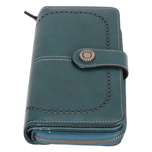PeacockBlue RFID-DoubleSnap LargeCap 19.3x11x3.7cm