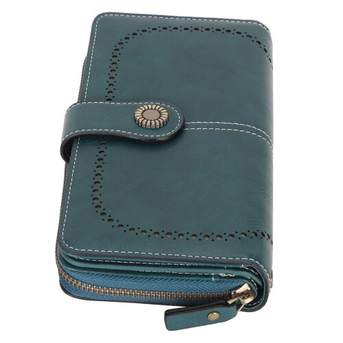 PeacockBlue RFID-DoubleSnap LargeCap 19.3x11x3.7cm 1