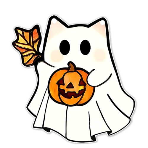 Halloween Themed Ghostly 2D Flat Acrylic Decorative-SCG605 6