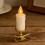 Long Service Plastic Metal Christmas Candle-5pcs black 2