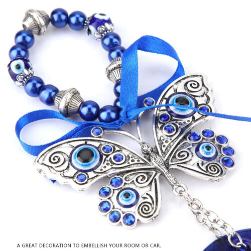 Turkish Blue Evil Eye Amulet 12.5x9.5 cm 2