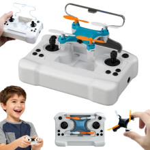 Mini Drone for Kids Beginners with 360 Flips, LED Lights, Altitude Hold, Rechargeable Blue Quadcopter