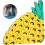 Cute Pineapple Luggage Tag Yellow Durable Plastic Suitcase ID Tag for Easy Identification 5