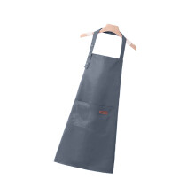Verstelbaar schort met 3 knopen en oliebestendig polyester-Grijs