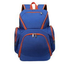 Large Sports Backpack with Separate Ball Compartment, Multi Pocket Design, Custom , Blue