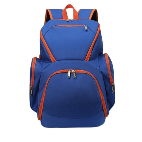 Large Sports Backpack with Separate Ball Compartment, Multi Pocket Design, Custom , Blue
