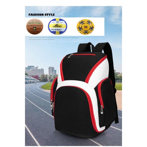 Large Sports Backpack with Separate Ball Compartment, Multi Pocket Design, Custom , Blue 1