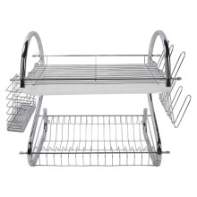 2-Tier Dish Drainer Iron, 47.1-48.6oz, Countertop