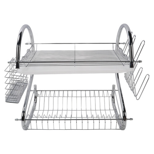 2-Tier Dish Drainer Iron, 47.1-48.6oz, Countertop