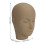 Eyelash Extension Practice Dummy Head 3 Layer Silicone Doll Black Coffee Shade 2