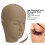Eyelash Extension Practice Dummy Head 3 Layer Silicone Doll Black Coffee Shade 6