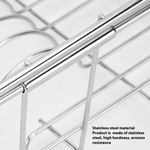 Retractable 201 Stainless Steel Sink Draining Rack 2