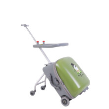 Ride On Suitcase 20 Inch Kids Travel Luggage with Foldable Child Seat, Lightweight Hard Shell Spinner