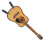 Small Wooden Guitar Model Decoration 11