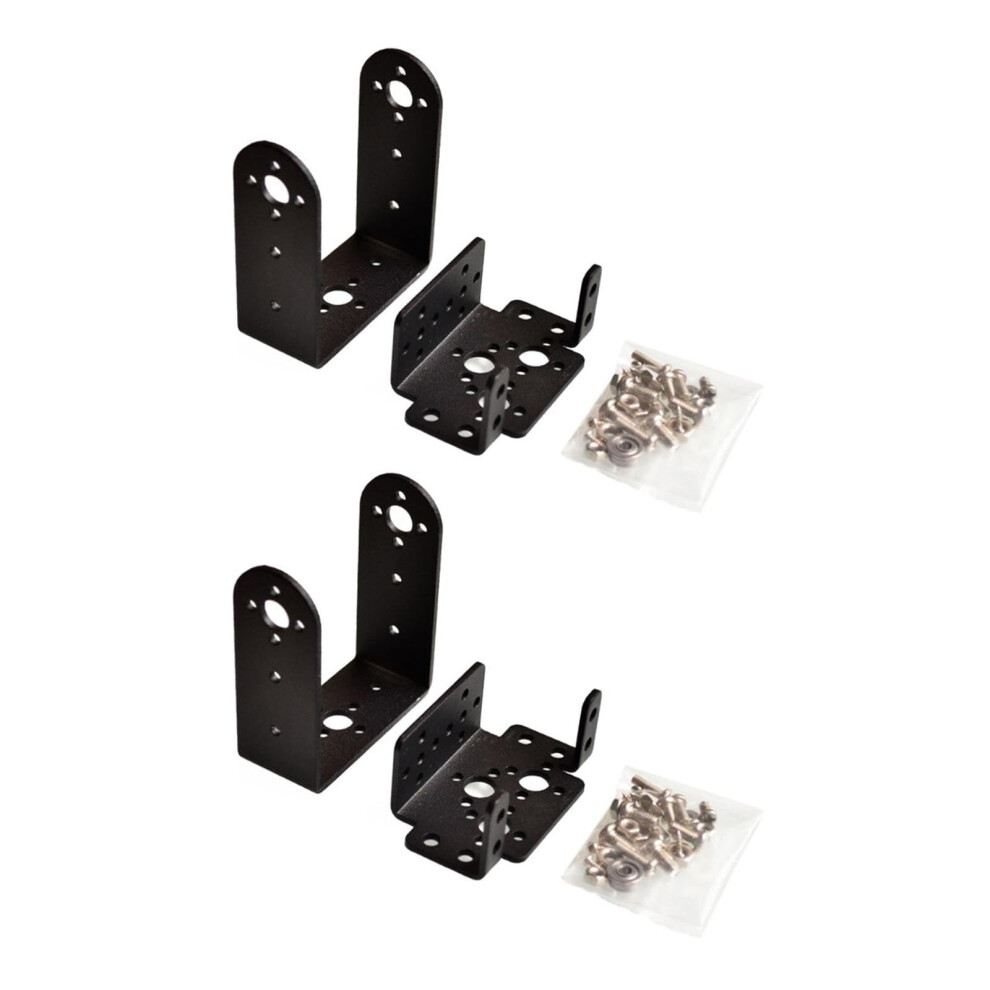 Servo Mount Bracket Aluminum Pan Tilt Kit With Smooth Dualaxis Rotation And Ballbearing Stability 9330225316824