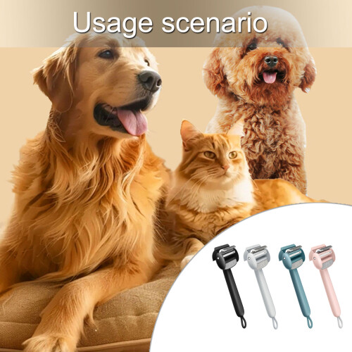 Professional Shedding Tool For Animals Comb Hanging Pet-Black 2