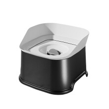 Bol d'eau pour animaux de compagnie résistant aux-Noir 1000ml