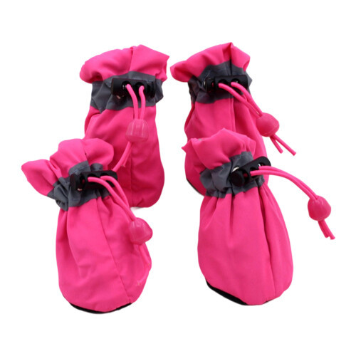Chaussettes chaudes pour chiens, couvre-pieds de-Rose