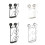 Support mural pour couvercle, organisateur-Double blanc 2