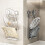 Support mural pour couvercle, organisateur-Double blanc 4