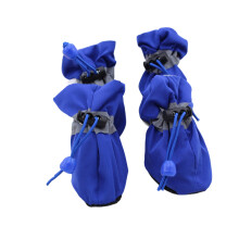 2 paires de chaussures pour chiens, couvre-pieds de-Bleu