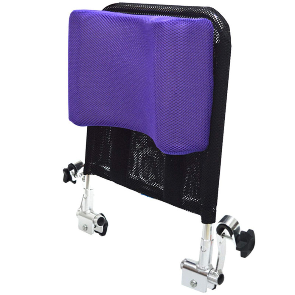 Purple Adjustable Wheelchair Headrest Pillow With Breathable 3D Mesh And Ushaped Neck Support Cushion For Adults,