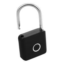 Fingerprint Lock Weatherproof Zinc Alloy Smart Padlock with Quick Unlock for Travel Gym Home and Office