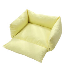 Lit surdimensionné pour chien, coussin amovible, chaton,-Jaune S