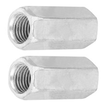 Hex Nut M16x50 Steel Zinc Plated Long Threaded Fasteners 2pcs Australia