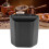 Large Capacity Coffee Knock Box with Knock Bar Nonslip Base Black Finish 1